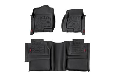 Rough Country Suspension Systems - Rough Country SM29912A Front/Rear Floor Liners Black for 99-06 Silverado/Sra Ext