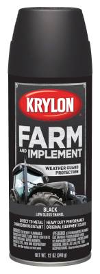 Krylon - Krylon 1935 Farm & Implement Paints 12oz Low-gloss Black