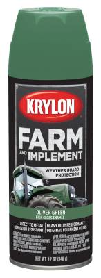 Krylon - Krylon 1943 Farm & Implement Paints 12oz Gloss Oliver Green