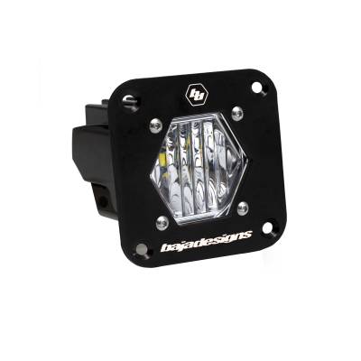 Baja Designs - Baja Designs 381005 S1 Black Flush Mount Auxiliary Light Pod
