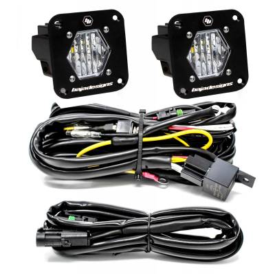Baja Designs - Baja Designs 387808 S1 Black Flush Mount LED Light Pod Reverse Kit