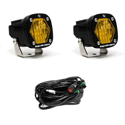 Baja Designs - Baja Designs 387815 S1 Black LED Auxiliary Light Pod Pair