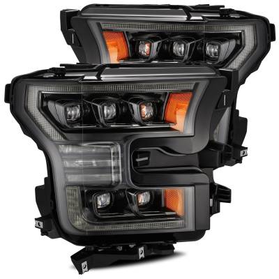 AlphaRex - AlphaRex 880163 Alpha Black LED Projector Headlights for 15-17 Ford F150