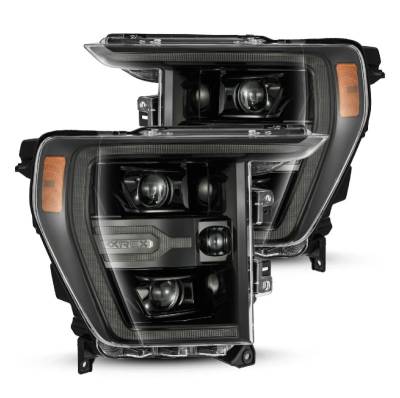 AlphaRex - AlphaRex 880169 Alpha Black LED Projector Headlights for 21-22 Ford F150
