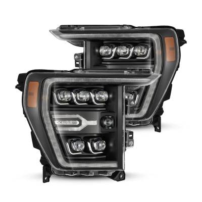 AlphaRex - AlphaRex 880137 Black LED Projector Headlights for 21-22 Ford F150
