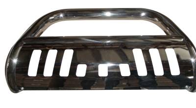 TrailFX - TrailFX B0025S Bull Bar 3" Polished Stainless Skid Plate
