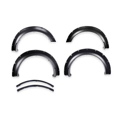 TrailFX - TrailFX TFF3011S Pocket Style Fender Flare Set Black Smooth Paintable Finish