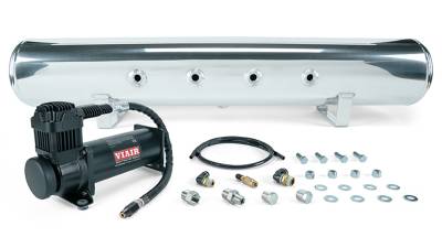 Air Lift Performance - Air Lift Performance 27808 5 Gallon Polished Tank w/Viair 444c Black Compressor