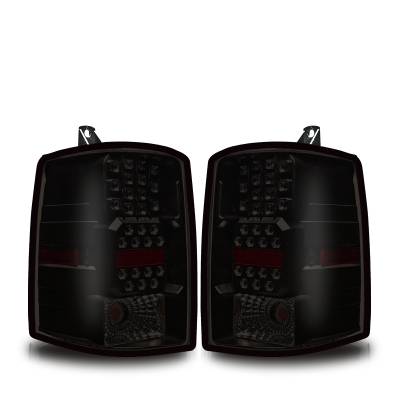 Winjet - Winjet CTWJ-0038-BS Black Smoke LED Taillights for 97-98 Jeep Grand Cherokee