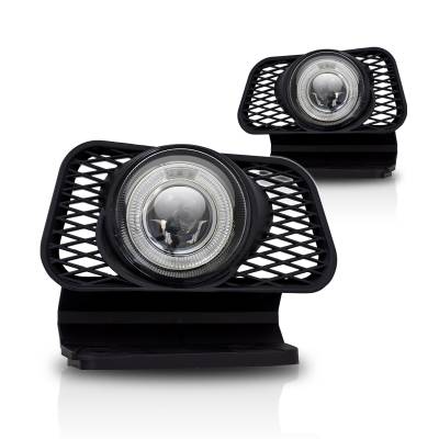 Winjet - Winjet CFWJ-0057-C Clear Projector Fog Lights for Chevy Silverado & Avalanche
