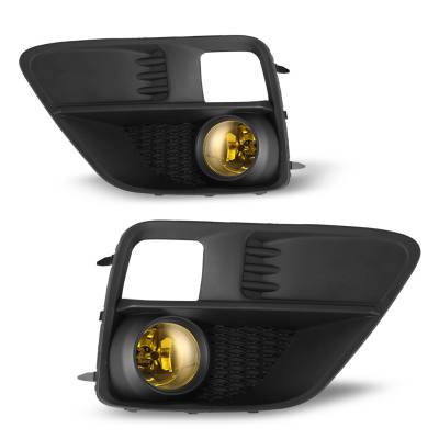 Winjet - Winjet CFWJ-0411-Y Yellow Fog Lights w/Wiring Kit for 15-16 Subaru WRX