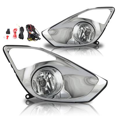 Winjet - Winjet CFWJ-0422-C Clear Fog Lights w/Wiring Kit for 12-15 Toyota Avalon