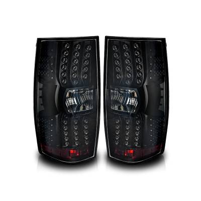 Winjet - Winjet CTWJ-0066-BS Black Smoke LED Taillights for 07-13 Chevy/Tahoe