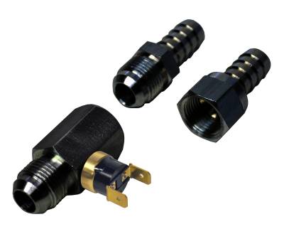 Derale - Derale 15721 180-DEG/F In-Line Remote Cooler Fan Control Thermostat -8AN