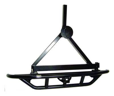 RT Offroad - RT Offroad RT20004 RR Rock Crawler Bumper w/Tire Carrier for YJ & TJ Wrangler