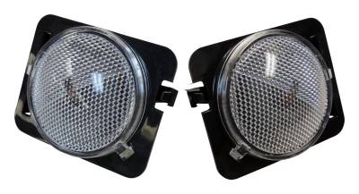 RT Offroad - RT Offroad RT28028 L&R Clear Side Marker Light for 07-18 Jeep Wrangler JK