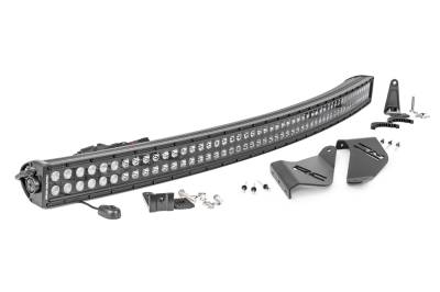 Rough Country Suspension Systems - Rough Country 93127 Windshield Mount 50" LED Light Bar Kit for Polaris Ranger