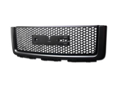 Armordillo - Armordillo 7148642 OE Denali Style Gloss Black ABS Replacement Grille
