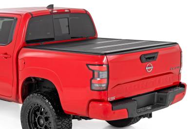 Rough Country Suspension Systems - Rough Country Lo-Pro Hard Folding Tonneau Cover for 22-24 Frontier 5' 47520551B