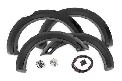 Rough Country Suspension Systems - Rough Country F-F11202-G1 Pocket Fender Flares Black 19-23 Ford Ranger 5'