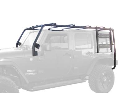 Body Armor 4x4 - Body Armor JK-7101 Cargo Roof Rack Black for 07-18 Jeep Wrangler JK 2DR