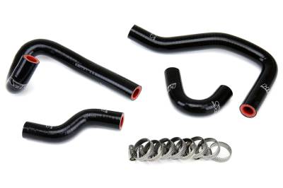 HPS Performance - HPS 57-1396-BLK Black Heater Coolant Hose Kit for 93-95 Mazda RX7 FD3S