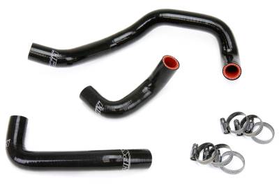 HPS Performance - HPS 57-1397-BLK Black Heater Coolant Hose Kit for 95-98 Nissan 240SX KA24DE