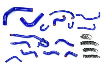 HPS Performance - HPS 57-2191-BLUE Blue Radiator Heater Coolant Hose Kit for 90-91 Toyota 4Runner