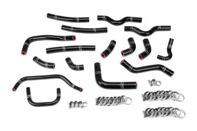 HPS Performance - HPS 57-1911-BLK Black Heater Coolant Hose Kit for 03-07 Toyota Land Cruiser J100