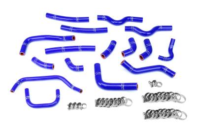 HPS Performance - HPS 57-1911-BLUE Blue Heater Coolant Hose Kit for 03-07 Toyota Land Cruiser J100