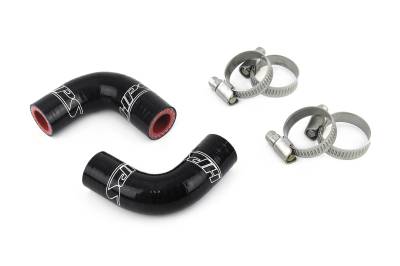 HPS Performance - HPS 57-2068-BLK Black Oil Cooler Coolant Elbow Hoses for 90-93 03-06 Dodge Ram