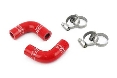 HPS Performance - HPS 57-2068 Red Red Oil Cooler Coolant Elbow Hose for 90-93 03-06 Dodge Ram