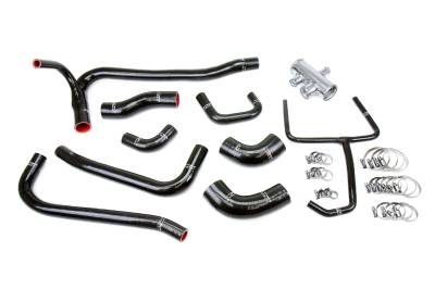 HPS Performance - HPS 57-2069-BLK Black Radiator Coolant Hose Kit for 07-14 Ford Mustang GT500