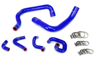 HPS Performance - HPS 57-1010-BLUE Blue Radiator/Heater Coolant Hose Kit for 86-93 Ford Mustang GT