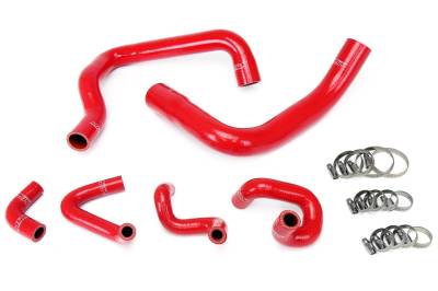 HPS Performance - HPS 57-1010 Red Red Radiator/Heater Coolant Hose Kit for 86-93 Ford Mustang GT