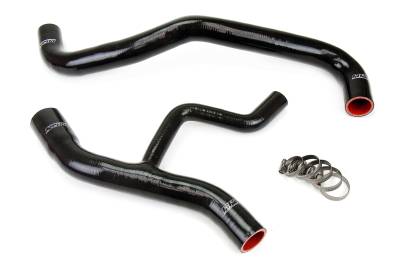 HPS Performance - HPS 57-1012-BLK Black Silicone Radiator Hose Kit for 02-04 Ford Mustang GT