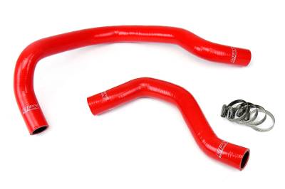 HPS Performance - HPS 57-1016 Red Silicone Radiator Hose Kit Honda 88-91 Civic w/B16 57-1016 Red