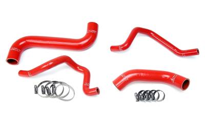 HPS Performance - HPS 57-1734 Red Red Radiator/Heater Coolant Hose Kit for 06-07 Subaru Impreza