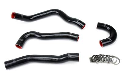 HPS Performance - HPS 57-1043-BLK Black Silicone Radiator Hose Kit for Mitsubishi Lancer EVO X 10
