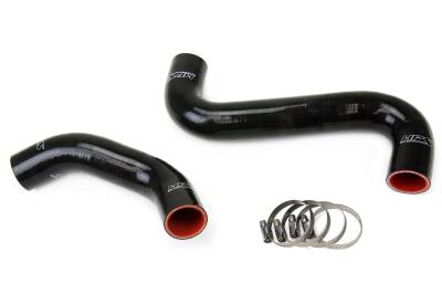 HPS Performance - HPS 57-1061-BLK Black Silicone Radiator Hose Kit for 01-07 Subaru WRX/STI