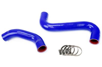 HPS Performance - HPS 57-1061-BLUE Blue Silicone Radiator Hose Kit for 01-07 Subaru WRX/STI
