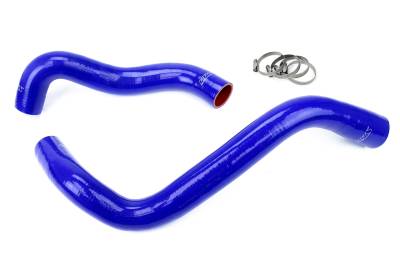 HPS Performance - HPS 57-1074-BLUE Silicone Replace OEM Rubber Radiator Coolant Hoses