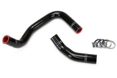 HPS Performance - HPS 57-1202-BLK Black Silicone Radiator Hose Kit for 85-87 Toyota Corolla AE86