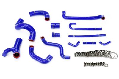HPS Performance - HPS 57-1209-BLUE Blue Radiator Heater & Water Hose Coolant Kit for 88-91 BMW E30