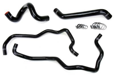 HPS Performance - HPS 57-1220-BLK Black Radiator/Heater Coolant Hoses for 07-11 Jeep Wrangler JK