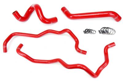 HPS Performance - HPS 57-1220 Red Red Radiator/Heater Coolant Hose Kit for 07-11 Jeep Wrangler JK