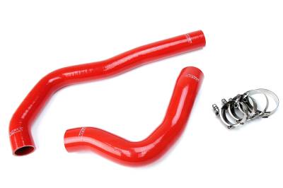 HPS Performance - HPS 57-1222 Red Red Silicone Radiator Hose Kit for 99-02 Dodge Ram 5.9 Diesel