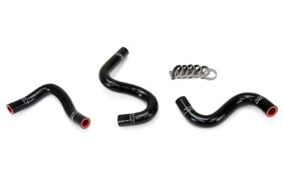HPS Performance - HPS 57-1223-BLK Black Heater Coolant Hose Kit for 83-87 Toyota Corolla AE86