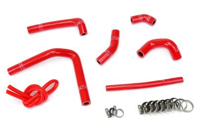 HPS Performance - HPS 57-1233 Red Red Silicone Radiator Hose Kit for 02-07 Honda CR250R 2 Stroke