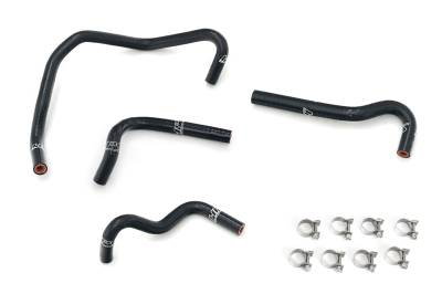 HPS Performance - HPS 57-2155-BLK Black Ancillary Coolant Hose Kit for 90-93 Mazda Miata NA6